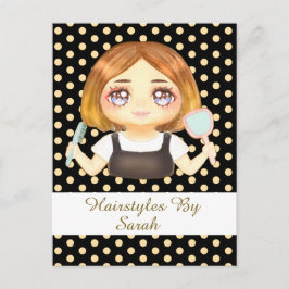 Salon Hairstylist Postkarte