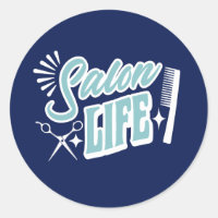 Salon Life Geschenk für Haare Stylist Blau