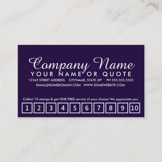 Salon-Loyalitätskarte: emo-Stil Treuekarte (Vorderseite)