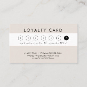 Salon Loyalty Cards Visitenkarte