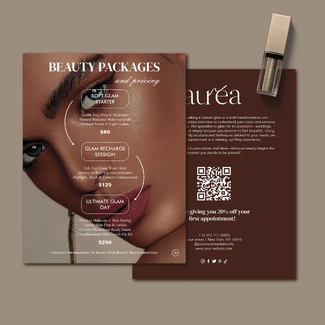 Salon-Make-up-Aktionspreise Flyer (Von Creator hochgeladen)