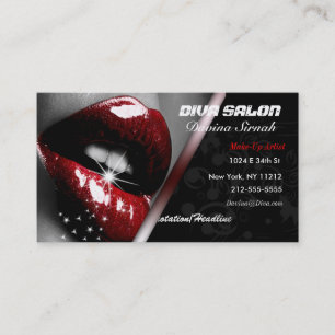 Salon-Maskenbildner-Visitenkarte Visitenkarte