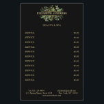 Salon Modern Botanik Schwarz Grün Schwarz Flyer<br><div class="desc">Elegant,  modern,  Botanik,  Schwarz,  Grün Flyer. Editiere dein Produkt in den Räumlichkeiten Du deinen Namen,  Service und Preise eingibst. Über "weiteres personalisieren",  Du die Schriftart,  Farbe und Position select.Flyer</div>