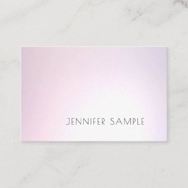 Salon Modernes Elegantes Design Beruflich Schlicht Visitenkarte (Vorderseite)