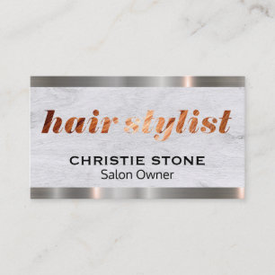 Salon Owner   Logo-Typ für Hair-Stylist Visitenkarte