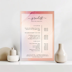 Salon-Preisliste Poster