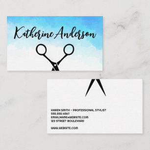Salon Scissors Frauenhair Visitenkarte