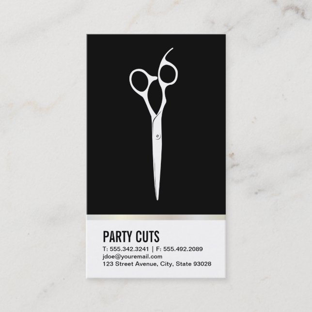 Salon Shears Ernennung Terminkarte (Vorderseite)