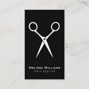 Salon Shears   weiß Visitenkarte