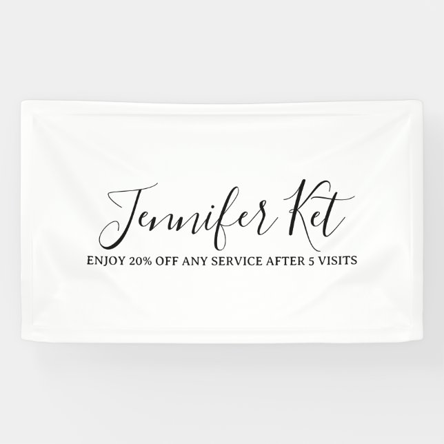 Salon spa business discount offer website visits a banner (Horizontal)