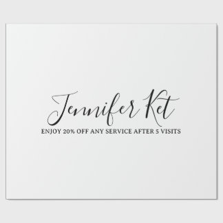 Salon spa business discount offer website visits a geschenkpapier