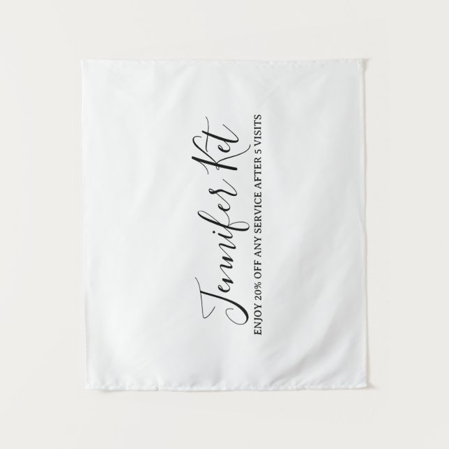 Salon spa business discount offer website visits a wandteppich (Vorderseite)