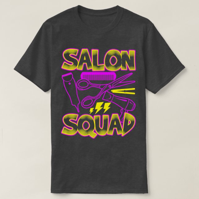 Salon Squad Funny Hairdressing Classic TShirt (Design vorne)
