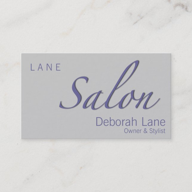 Salon Visitenkarte (Vorderseite)