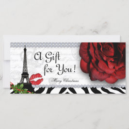 Salon Weihnachtsgeschenk Zertifikat Eiffelturm Ros
