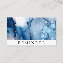 *~* Salon & Wellness-Center Blue Chic Abstrakt Art Terminkarte