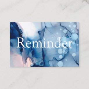 ** Salon & Wellness-Center Blue Chic Abstrakt Arti Terminkarte
