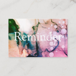 *~* Salon & Wellness-Center Pfirsichfarben Abstrak Terminkarte