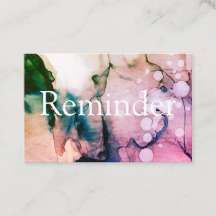 *~* Salon & Wellness-Center Pfirsichfarben Abstrak Terminkarte