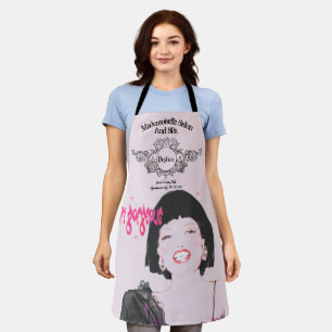 Salon Wellness-Center Schürze Text Glamour Gesich