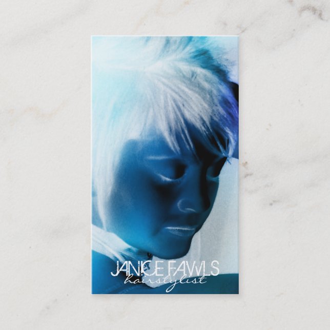 Salonhairstylist-Geschäfts-Karten-Vorlagen Visitenkarte (Vorderseite)