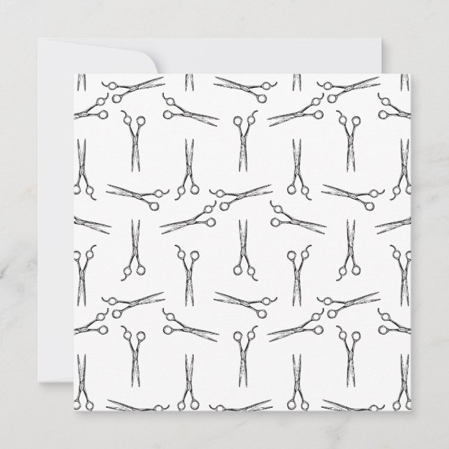 Salonschere Friseuröfen CUSTOM BG FARBE Einladung (Vorderseite)