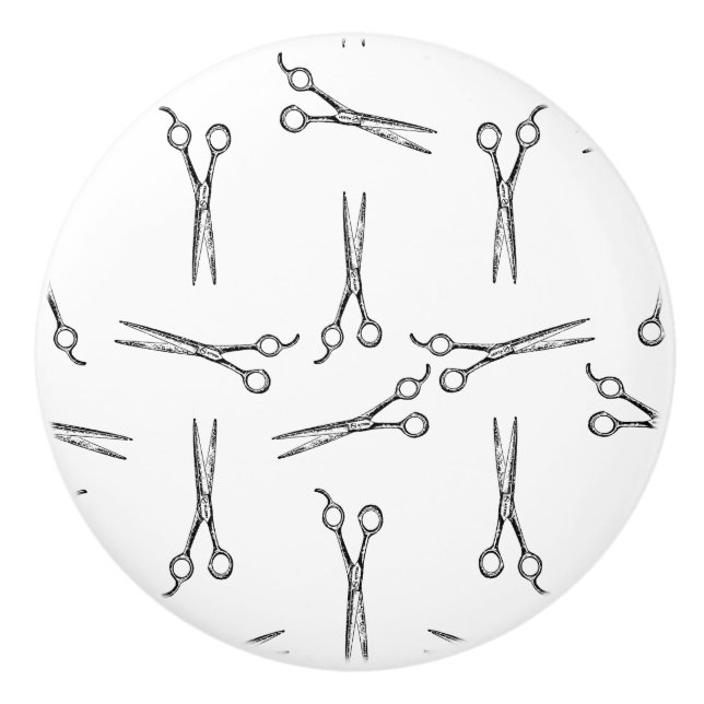 Salonschere Friseuröfen CUSTOM BG FARBE Keramikknauf (Vorderseite)