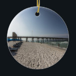 Salonstühle am Panama City Beach Pier Keramik Ornament<br><div class="desc">Salonstühle am Panama City Beach Pier</div>