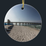 Salonstühle am Panama City Beach Pier Keramik Ornament<br><div class="desc">Salonstühle am Panama City Beach Pier</div>