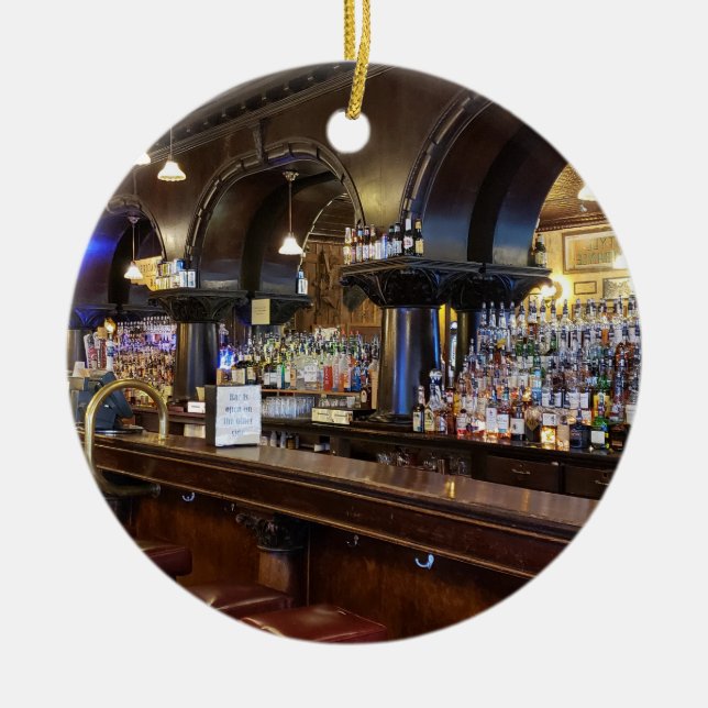 Saloon Nr. 10 in Deadwood, South Dakota Keramik Ornament (Vorne)