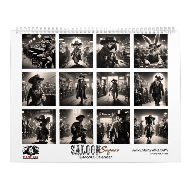 Saloon Safari Calendar Kalender (Titelbild)