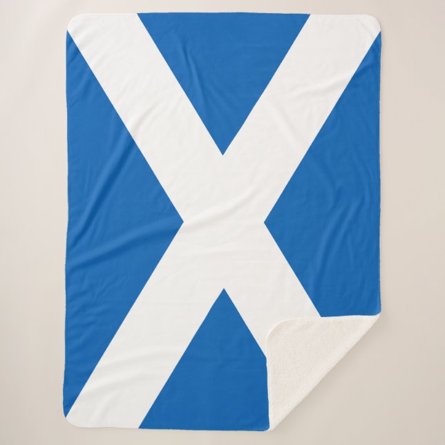 Salreifen ~ Flagge von Schottland Sherpa Blanket Sherpadecke (Vorderseite)