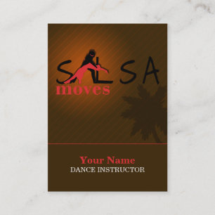 Salsa-Bewegungen - Geschäft, Zeitplan-Karte Terminkarte