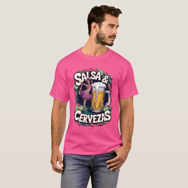 Salsa & Cervezas T-Shirt (Vorne ganz)