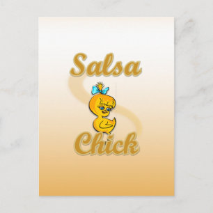 Salsa Chick Postkarte