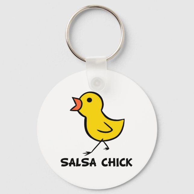 Salsa Chick Schlüsselanhänger (Vorderseite)