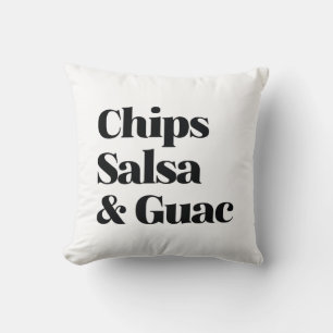 Salsa Chips und Guac Kissen