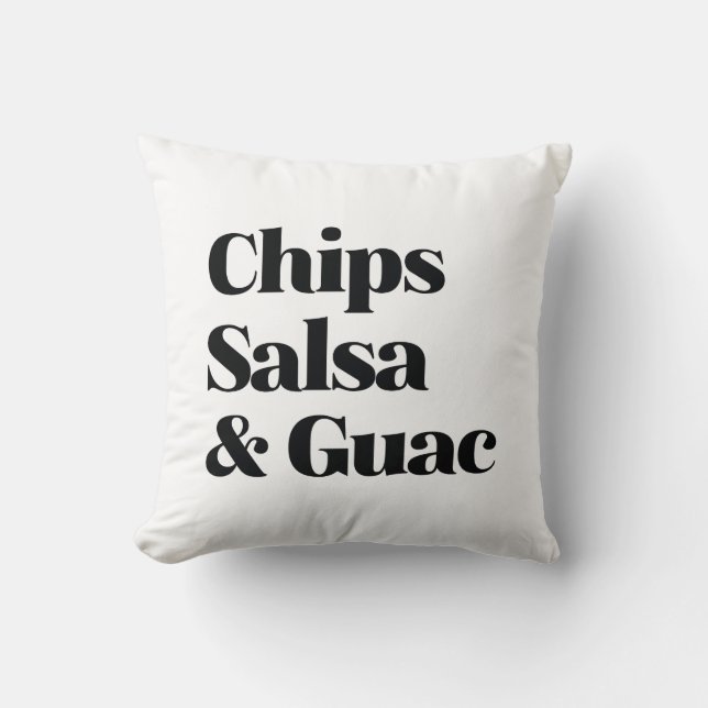 Salsa Chips und Guac Kissen (Vorderseite)