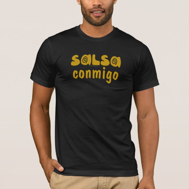 Salsa Conmigo Salsa-Tanz-Verein-Abnutzung Te T-Shirt (Vorderseite)