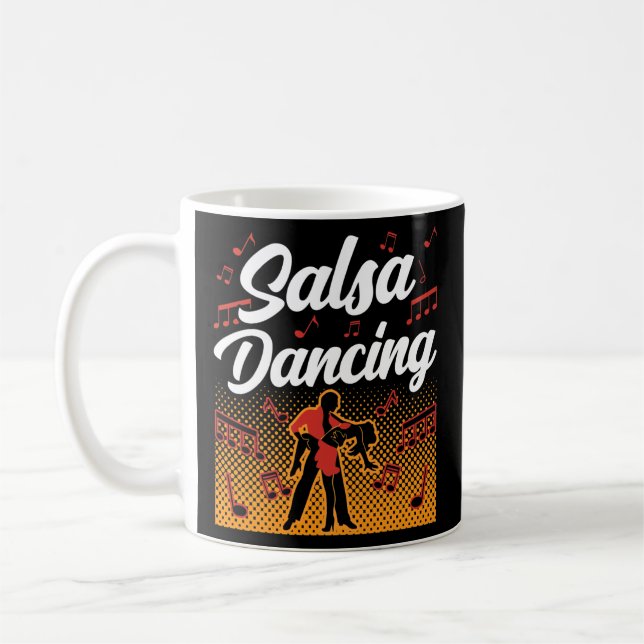 Salsa Dance Dance Dancer Latin  Kaffeetasse (Links)