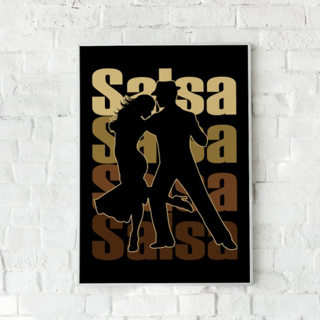 Salsa Dance for Latin music Dance Salsa Poster (Von Creator hochgeladen)