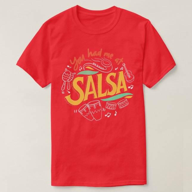 Salsa Dance Liebe Salsa Tanzabend Tanzvorführungen T-Shirt (Design vorne)