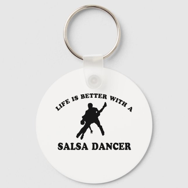 Salsa Dancer Designs Schlüsselanhänger (Vorderseite)