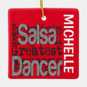 Salsa Dancer Extraordinaire CUSTOM Keramikornament