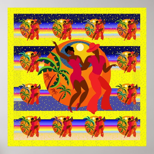Salsa Dancers Poster Lg. (Vorne)