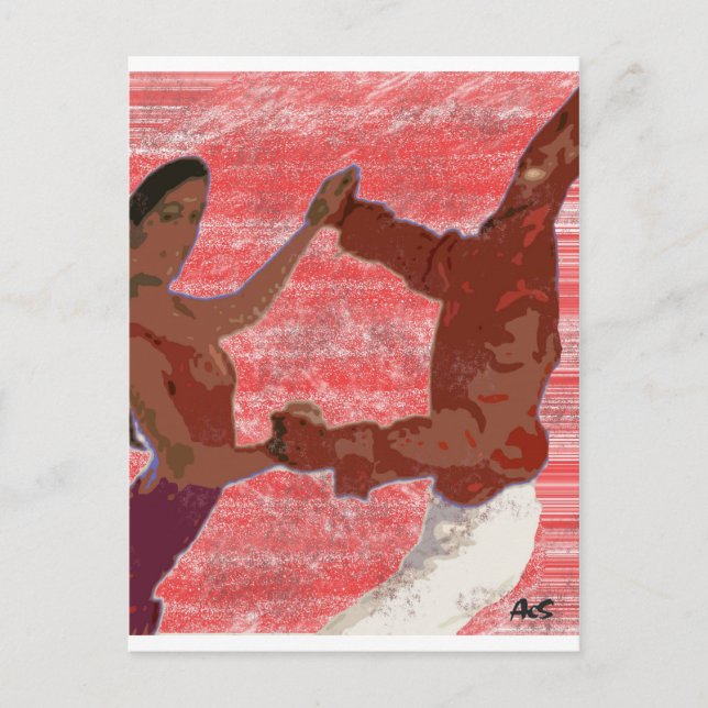 SALSA DANCERS POSTKARTE (Vorderseite)
