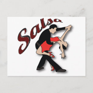 Salsa Dancers Postkarte