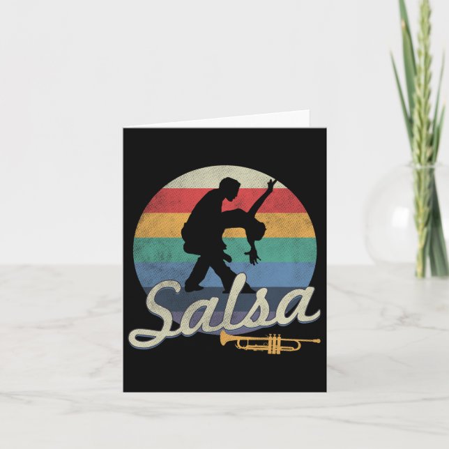 Salsa Dancing Latin Salsero Karte (Vorderseite)