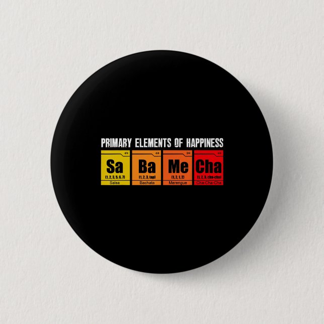 Salsa Dancing Salsa Bachata Merengue Dancer Button (Vorderseite)