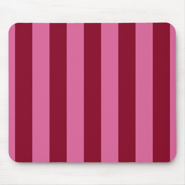 Salsa Flamingo Pink Stripe Mousepad (Vorne)